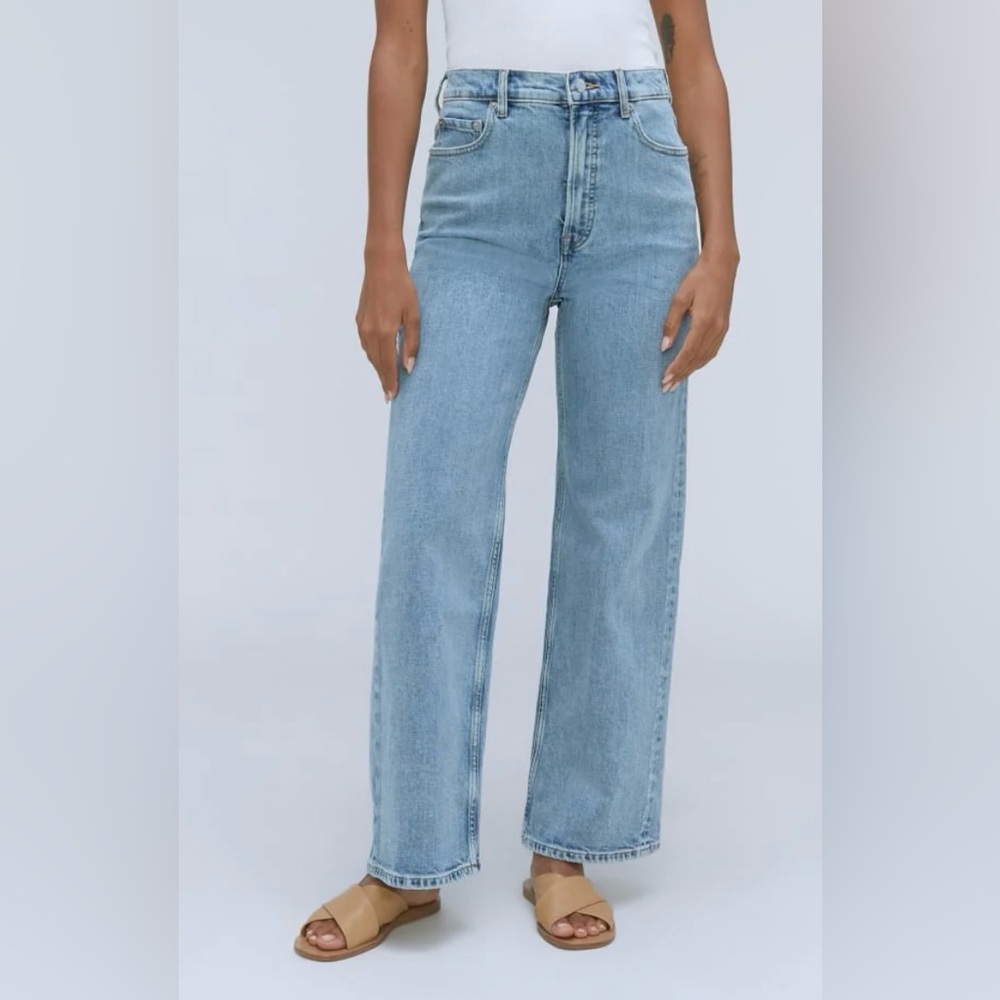 Everlane Way High Sailor Jeans in Salt Water size 28, inseam 27.5